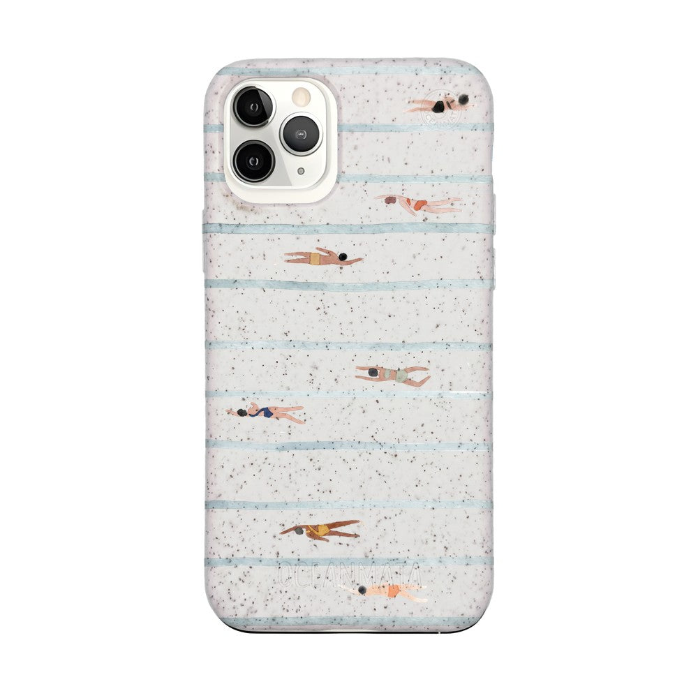 iPhone 11 Pro Case - Swimming White - "lapflow" - sustainable