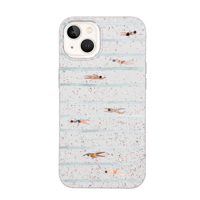 iPhone 13 Case - Swimming White - "lapflow" - sustainable