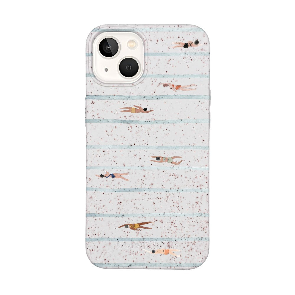iPhone 13 Hülle - Schwimmen weiß - "lapflow" - nachhaltig
