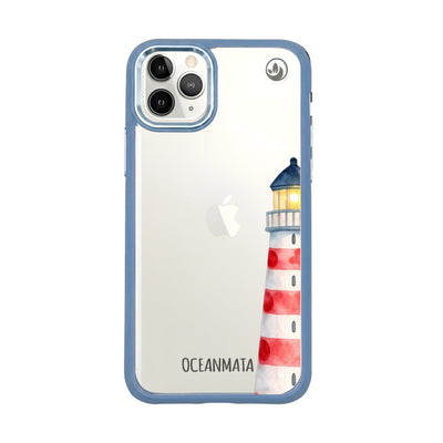 iPhone 11 pro Hülle - Leuchtturm blau - "Lighthouse" - nachhaltig