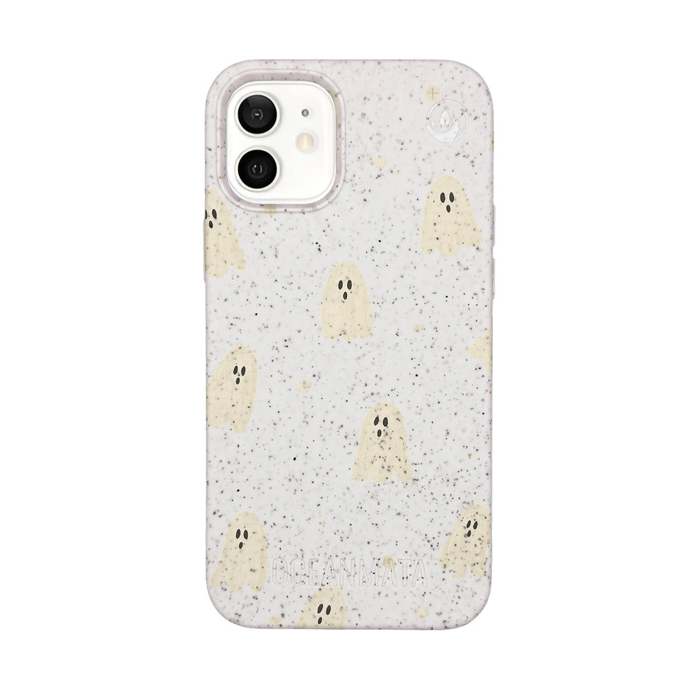 iPhone 12 mini Case - Ghost white - "LittleGhost" - sustainable