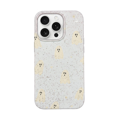iPhone 16 pro Hülle - Geist weiß - "LittleGhost" - nachhaltig