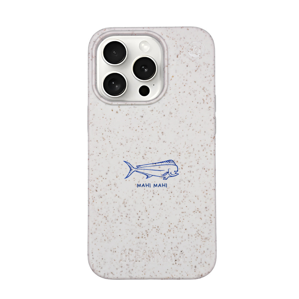 iPhone 15 pro Hülle - Fisch weiß - "MahiMahi" - nachhaltig