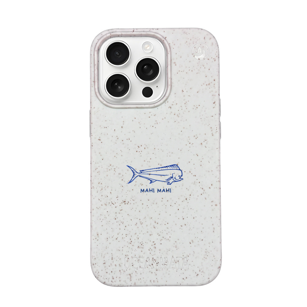 iPhone 16 Pro Case - Fish White - "MahiMahi" - sustainable