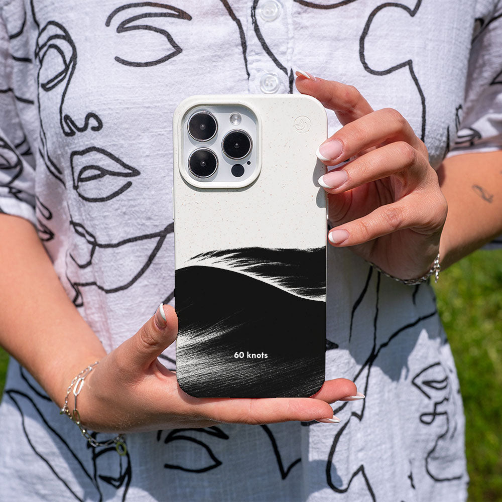 iPhone 11 Hülle - Düne weiß - "60knots" - nachhaltig