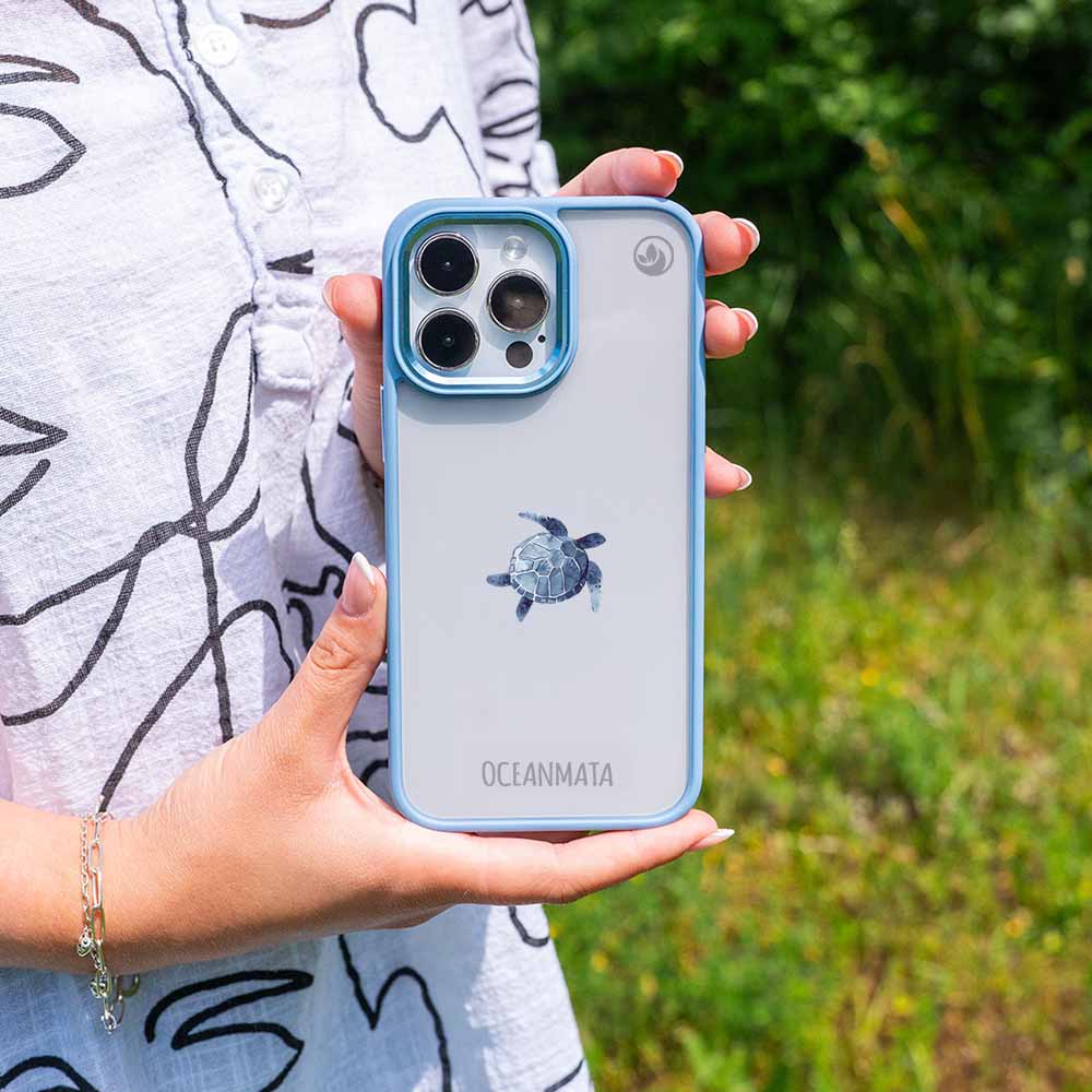 Samsung S24+ Hülle - Turtle blau - "Shellie" - nachhaltig