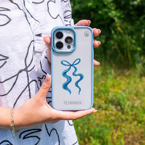 iPhone SE/7/8 Hülle - Schleife blau - "tideknot" - nachhaltig