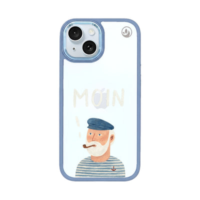 iPhone 15 Hülle - Moin blau - "Ostfriese" - nachhaltig