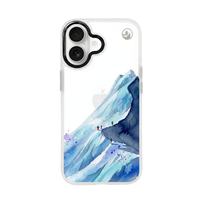 iPhone 17 Hülle - Wanderung blau - "mountainblue" - nachhaltig