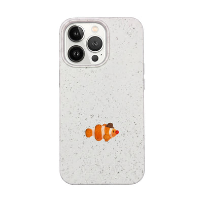 iPhone 13 pro Hülle - Clownfisch weiß - "Mr.Clown-Fish" - nachhaltig