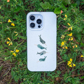 Biologisch abbaubare Handyhülle Samsung S24 Narwhal — kompostierbar — Bonus