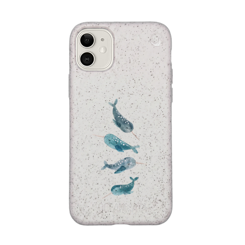 iPhone 11 Case - Narwhal white - "Narwhale" - sustainable