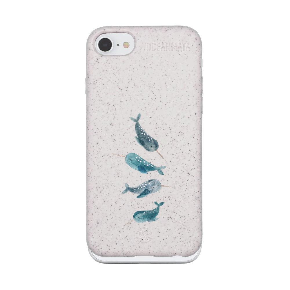 iPhone SE/7/8 Case - Narwhal white - "Narwhale" - sustainable