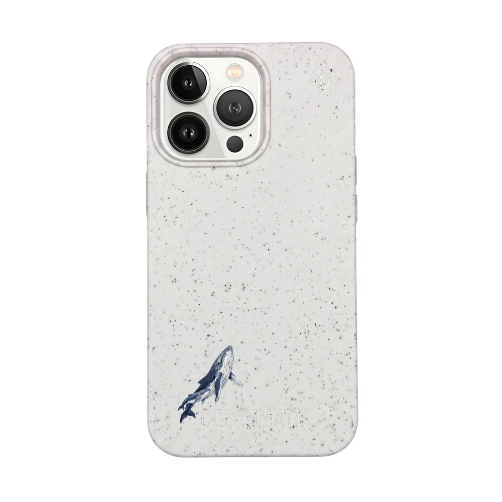 iPhone 13 Pro Max Case - Humpback Whale White - "OceanLullaby" - Sustainable
