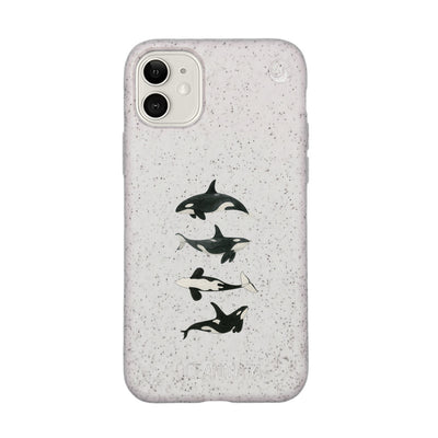 iPhone 11 Hülle - Orca weiß - "OrcaFamily" - nachhaltig