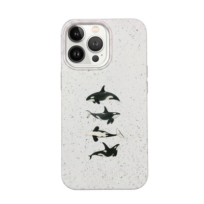 iPhone 13 pro max Hülle - Orca weiß - "OrcaFamily" - nachhaltig