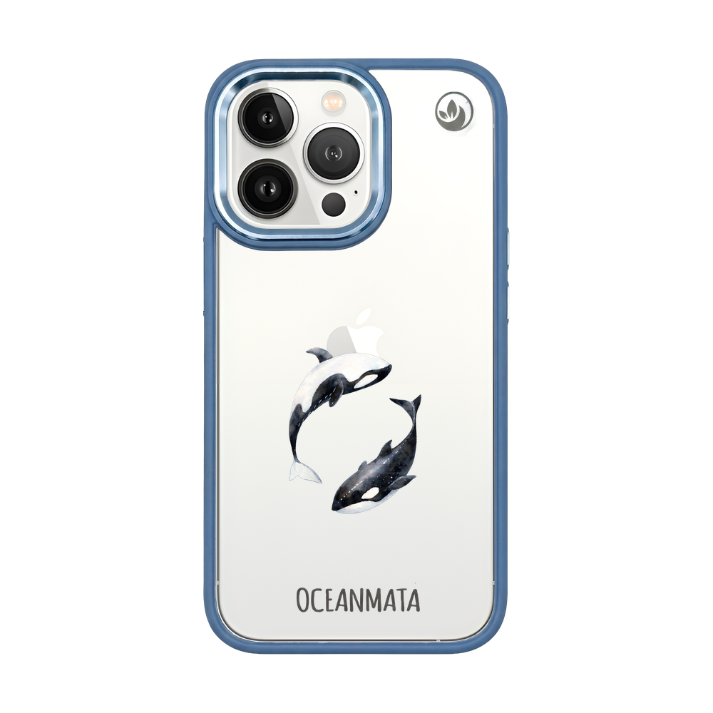 iPhone 13 pro max Hülle - Orca blau - "OrcaFlow" - nachhaltig