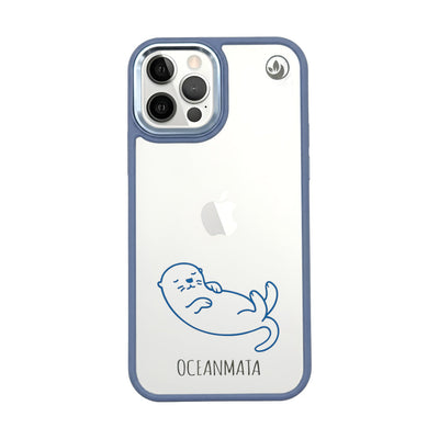 iPhone 12 pro / iPhone 12 Hülle - Otter blau - "Otter" - nachhaltig