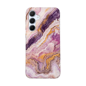 Biologisch abbaubare Handyhülle Samsung A55 Pinkmarble — kompostierbar — Vorderseite