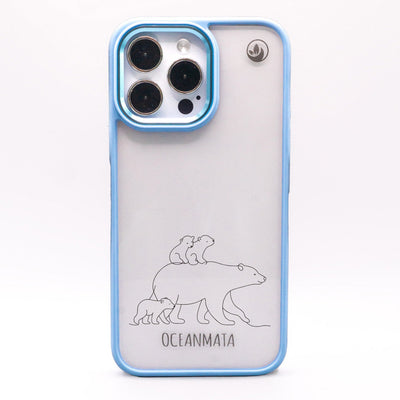 iPhone 14 pro Hülle - Eisbär - "Polar Bear Family" - nachhaltig