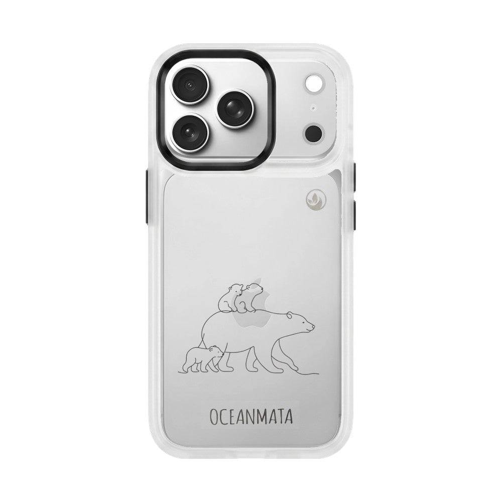 iPhone 17 Pro Max Case - Polar Bear - "Polar Bear Family" - Sustainable