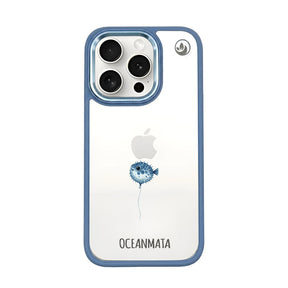 iPhone 15 pro Hülle - kugelfisch blau - "Pufferfish" - nachhaltig