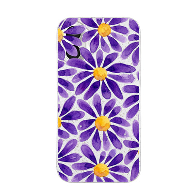 iPhone 16 Hülle - Blumen lila - "purplebloom" - nachhaltig