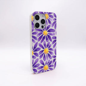 Biologisch abbaubare Handyhülle iPhone 18 Pro Max / 17 Pro Max Purplebloom — kompostierbar — Rückseite