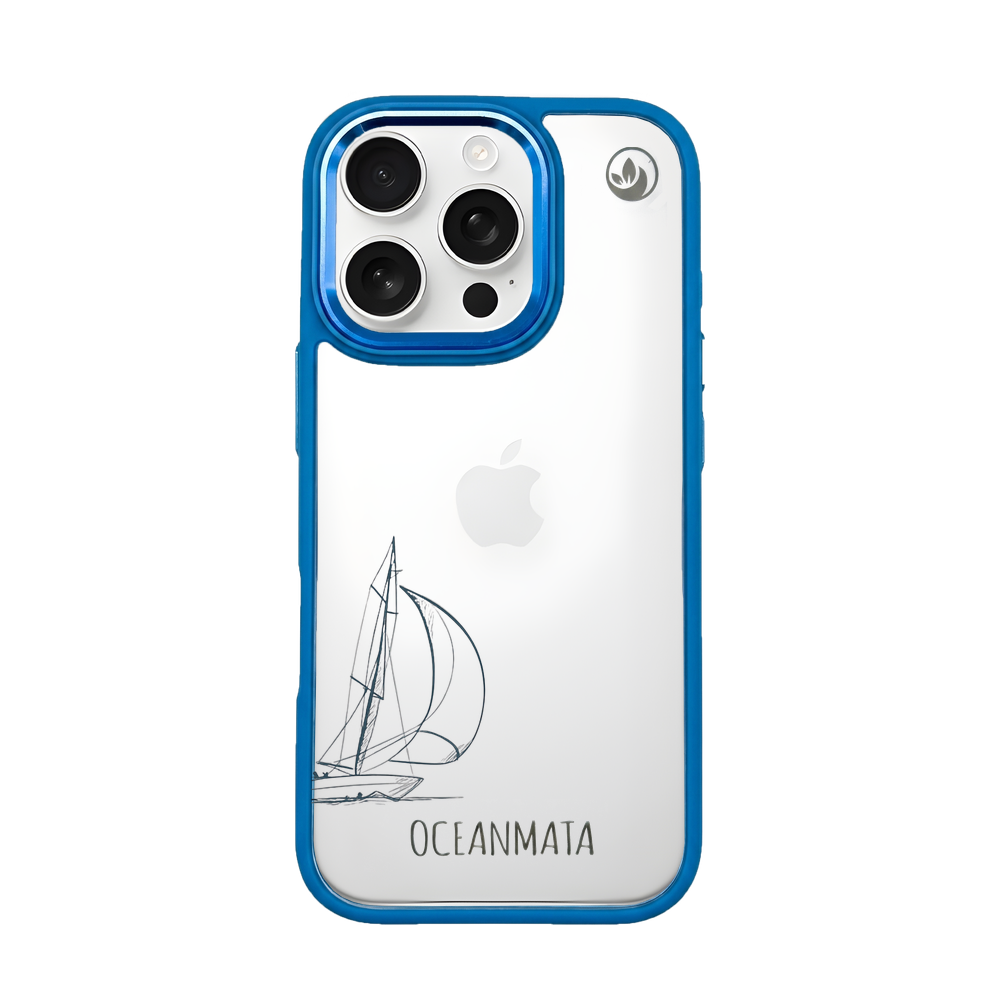 iPhone 16 pro Hülle - Lineart Wal - "Raumschot" - nachhaltig
