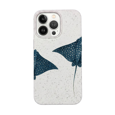 iPhone 13 pro max Hülle - Ray weiß - "RayDance" - nachhaltig