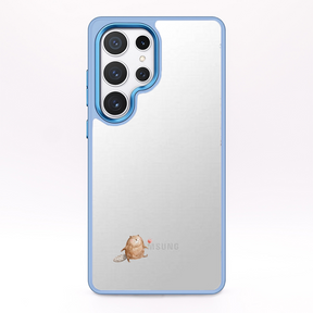Samsung S24 Hülle - Biber blau - "BeaverBliss" - nachhaltig
