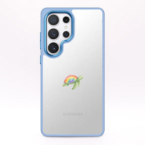 Samsung S24 Hülle - Schildkröte blau - "Queertle" - nachhaltig