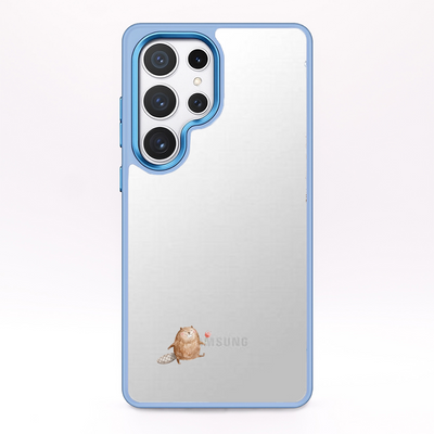 Samsung S24+ Hülle - Biber blau - "BeaverBliss" - nachhaltig