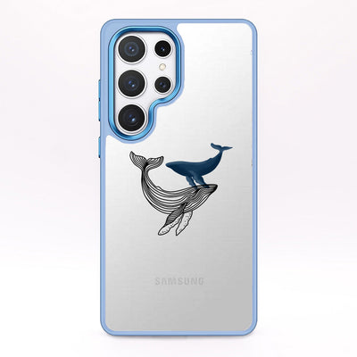 Samsung S25 Ultra Hülle - Wal blau - "BlueWhale" - nachhaltig