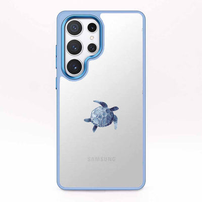 Samsung S24+ Hülle - Turtle blau - "Shellie" - nachhaltig