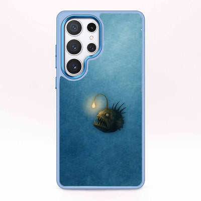 Samsung S24 Ultra Case - Anglerfish blue - "Sour" - sustainable