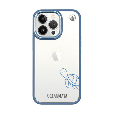 iPhone 13 pro Hülle - Schildkröte blau - "Schildi" - nachhaltig
