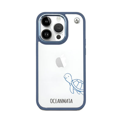 iPhone 14 pro Hülle - Schildkröte blau - "Schildi" - nachhaltig