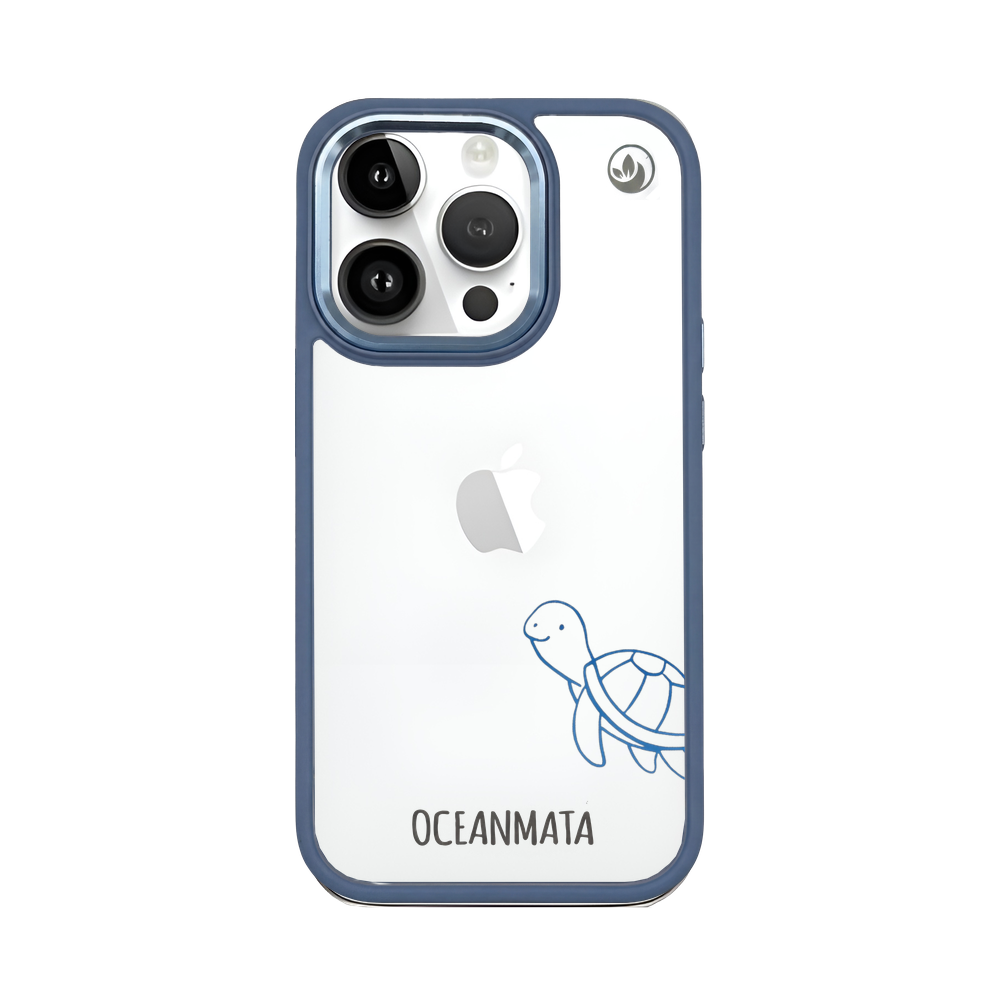 iPhone 14 pro max Hülle - Schildkröte blau - "Schildi" - nachhaltig