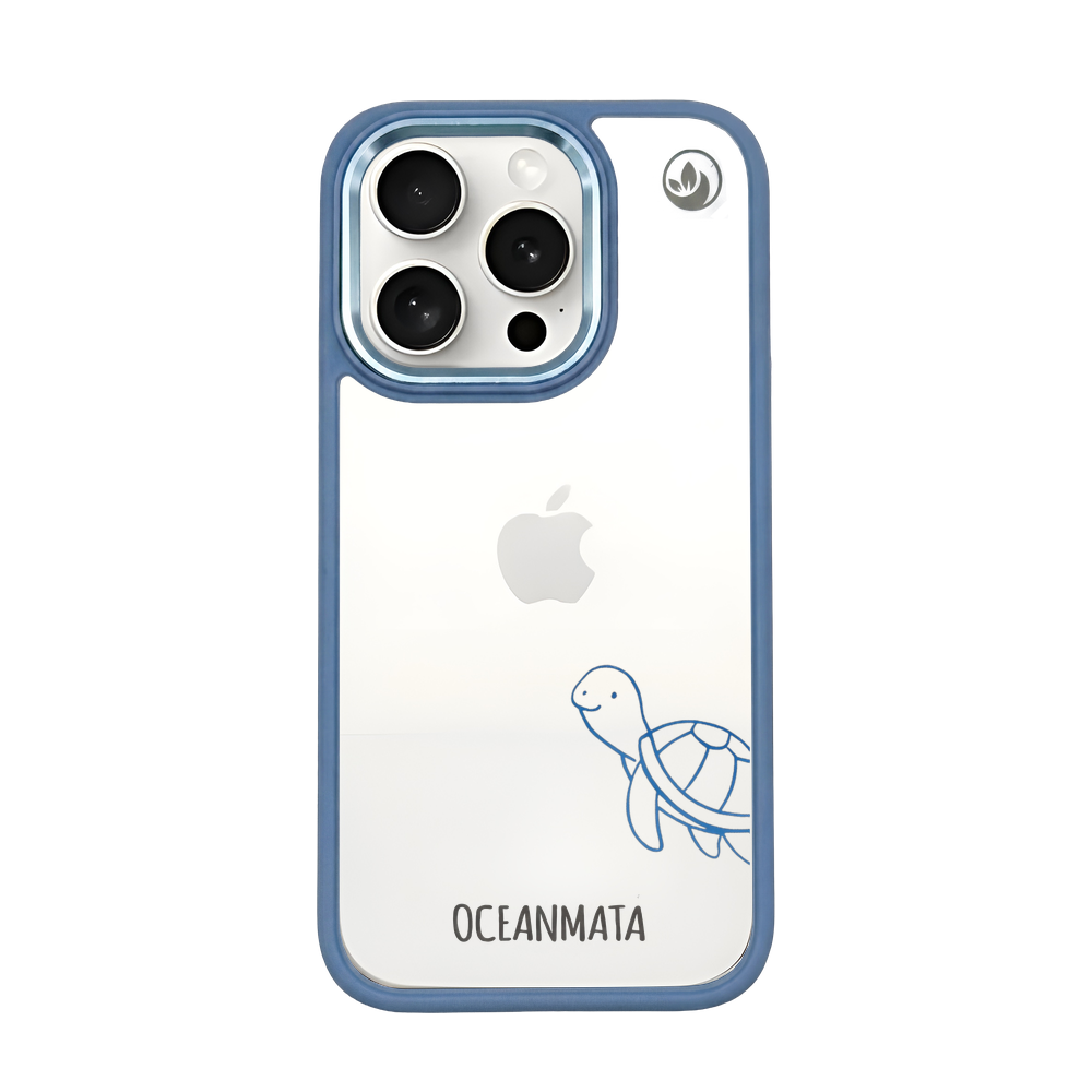iPhone 15 pro max Hülle - Schildkröte blau - "Schildi" - nachhaltig