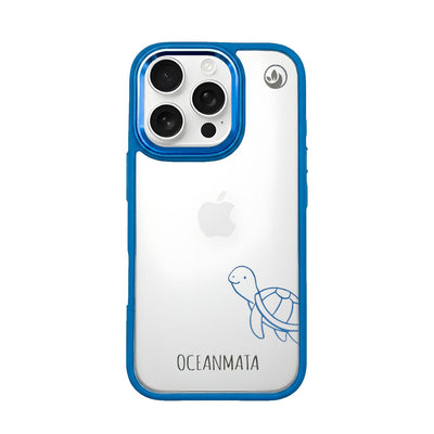 iPhone 16 pro Hülle - Schildkröte blau - "Schildi" - nachhaltig