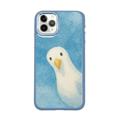 iPhone 11 pro Hülle - Möwe blau - "Seagull" - nachhaltig