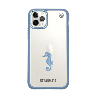 iPhone 11 pro Hülle - Seepferdchen weiß - "SeahorseTale" - nachhaltig