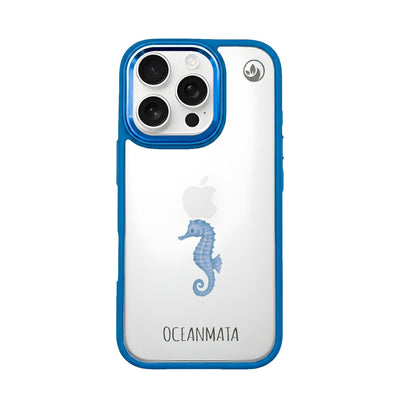 iPhone 16 pro max Hülle - Seepferdchen weiß - "SeahorseTale" - nachhaltig
