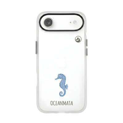 iPhone 17 Air Hülle - Seepferdchen weiß - "SeahorseTale" - nachhaltig