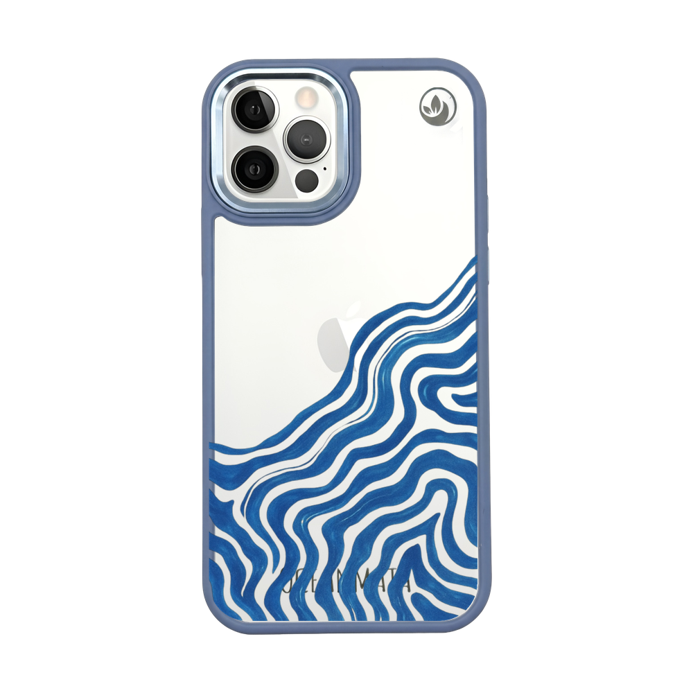 iPhone 12 pro / iPhone 12 Hülle - Welle abstrakt - "Summerwave" - nachhaltig