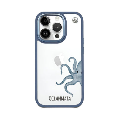 iPhone 14 pro Hülle - Oktopus blau - "TentacleTheory" - nachhaltig