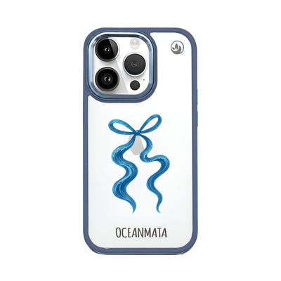 iPhone 14 pro max Hülle - Schleife blau - "tideknot" - nachhaltig