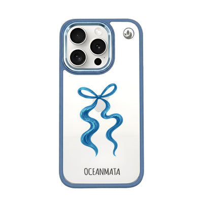 iPhone 15 pro max Hülle - Schleife blau - "tideknot" - nachhaltig