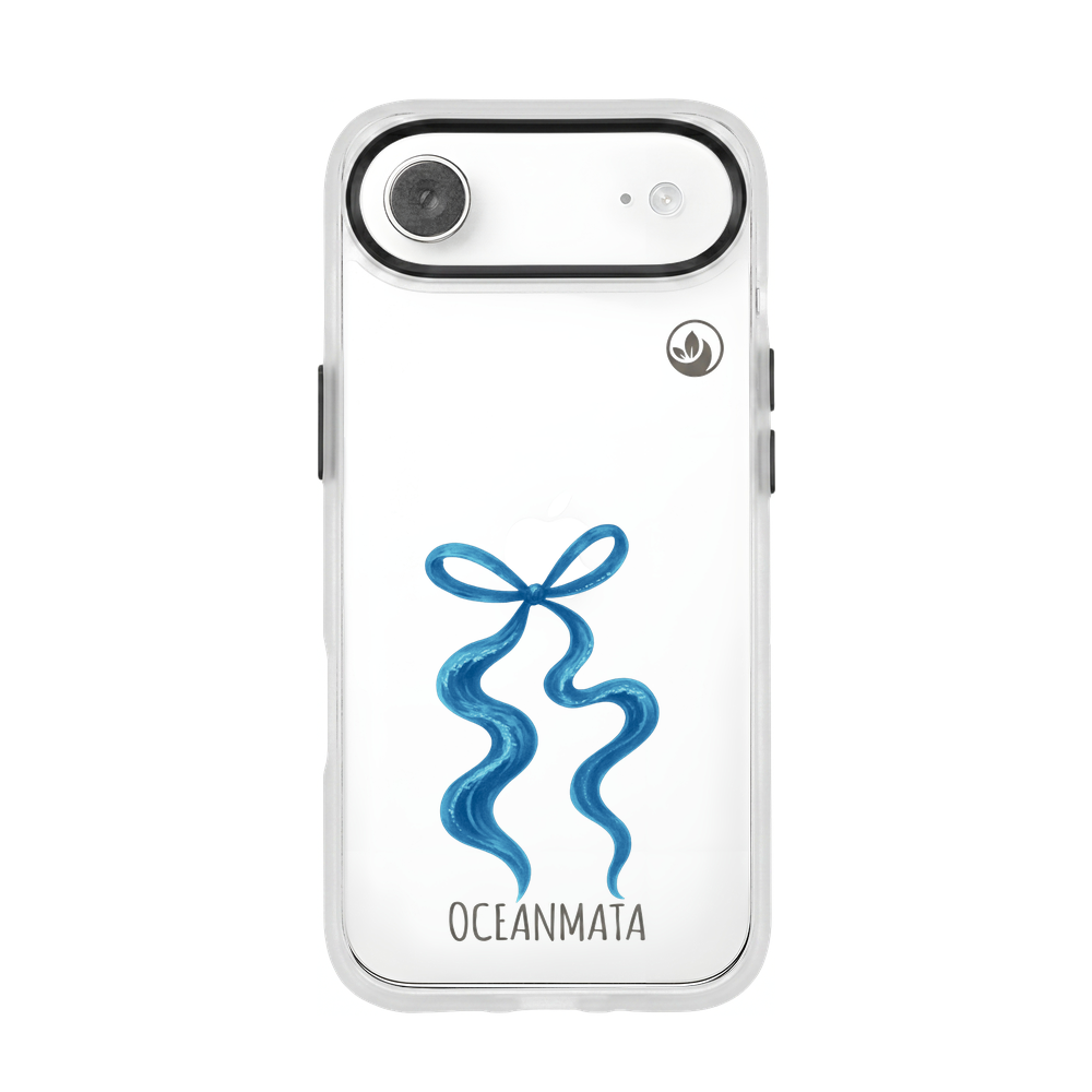 iPhone 17 Air Hülle - Schleife blau - "tideknot" - nachhaltig